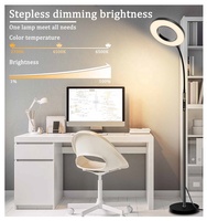Base robuste rotative à 360 ° à col de cygne flexible sans basculement lampadaire à anneau LED avec télécommande 2.4G
