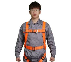 Corde de sécurité de construction extérieure en polyester rouge ceinture d'électricien à cinq points pour tout le <span class=keywords><strong>corps</strong></span> - Product Image 4