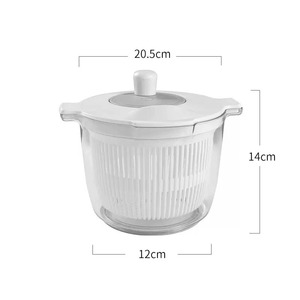<b>Salad</b> Spinner Vegetable Washer 2L Manual Spin Dryer Kitchen <b>Tool</b> for Fresh Produce Cleaning and Draining - Product Image 5