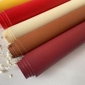 Tissu en cuir synthétique PVC à texture litchi, motif gaufré pour canapés et chaises - Product Image 5