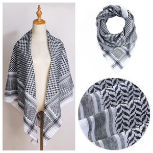 Khăn quàng cổ nam thiết kế mới họa tiết vuông chất liệu polyester thêu kiểu Ả Rập, khăn trùm đầu truyền thống dân tộc Hồi giáo & khăn bandana - Product Image 6