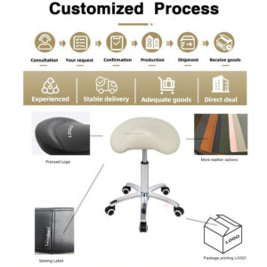 كرسي أنتلو المريح بتصميم السرج للمكتب والاستقبال والموظفين وصالونات التجميل والمدارس والمنازل، كرسي للحلاقين وأطباء العيون - Product Image 4