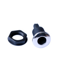 Raccord traversant FOYO multi-tailles, noir, blanc, gris, en nylon 66 et acier inoxydable 316, avec bride, pour drainage marin de bateaux