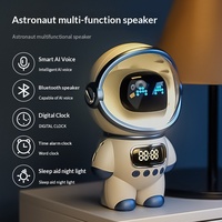 DeepSeekAI Doubao AI pour haut-parleur intelligent M20 Astronaut, audio de bureau à domicile avec horloge numérique, veilleuse et prise en charge de l'application