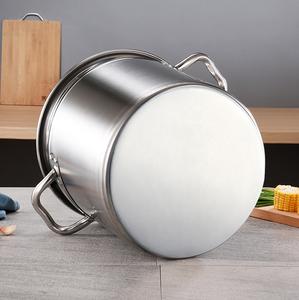 Pentola Alta per Brodo Heavy Duty in Acciaio Inox 304 da 21L, Utensile da Cucina Multiuso dal Design Moderno con Coperchio in Acciaio - Product Image 5
