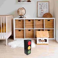 Boîte cadeau en carton blanc avec lumière clignotante, accessoires de fête sur le thème des voitures, boîtes à dragées, porte-sucettes pour fêtes de course