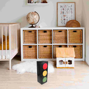 Caja de <span class=keywords><strong>Regalo</strong></span> de Cartón Blanco con Luz Intermitente, Caja de <span class=keywords><strong>Regalo</strong></span> con Temática de Tráfico, Accesorios para Fiestas, Cajas para Dulces, Fiestas de Carreras - Product Image 3