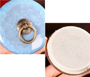 Evde küçük ve orta ölçekli Cremated kediler ve köpekler için evcil hayvan vazosu mühürler seramik <span class=keywords><strong>Urn</strong></span> - Product Image 6