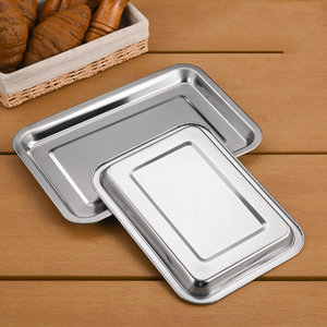 Bandeja de Acero Inoxidable de Alta Calidad, Bandeja para Hornear Profunda de 5 <span class=keywords><strong>cm</strong></span>, Bandeja para Servir Comida en Restaurantes, Bufés y Catering - Product Image 5