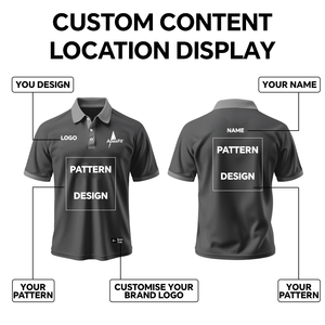 T-Shirt da Golf per Uomo in Poliestere di Alta Qualità, Design Personalizzato con Logo Ricamato, Maglietta con Stampa Semplice, Polo per Uomo - Product Image 3