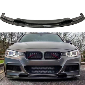 MAYHAK V Style Spoiler avant en fibre de carbone, séparateur de pare-chocs, conversion de spoiler avant de voiture, lèvre de pare-chocs pour <span class=keywords><strong>BMW</strong></span> Série 3 F30 <span class=keywords><strong>M</strong></span>-Sport - Product Image 1