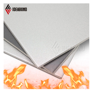 Revêtement de mur extérieur ignifugé de classe A de feuille composite en aluminium ACP enduite de PVDF de 4mm pour la façade - Product Image 4
