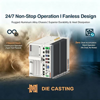 PC d'automatisation industrielle à faible consommation d'énergie, résistant aux vibrations et aux températures extrêmes, WiFi 5G, rail DIN