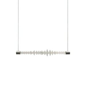 โคมไฟระย้า<span class=keywords><strong>แก้ว</strong></span>ห้อย<span class=keywords><strong>น้ำ</strong></span>ปรับความสูงได้พร้อมโคมไฟโลหะติดเพดาน - Product Image 4