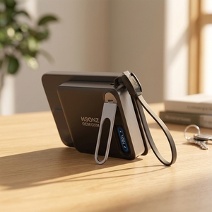 LC43 Power Bank Magnetico Wireless 5000/10000mAh 15W/25W+20W/45W PD N52 13N con Cordino, Display TFT, Supporto Pieghevole <span class=keywords><strong>in</strong></span> Alluminio, 1 Pezzo - Product Image 5