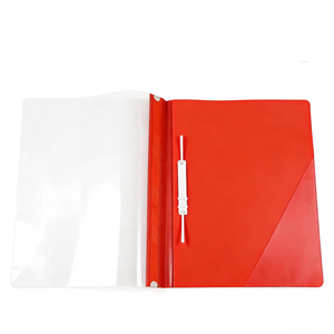 Porte-documents en plastique avec fermeture éclair et clip transparent pour le bureau, l'école et la maison - Product Image 2