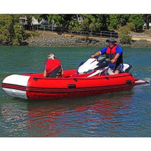Bateau Gonflable Portable en Promotion pour Jet Ski, Tender Gonflable Dockable avec Support Jet Ski et Sièges Passagers - Product Image 4
