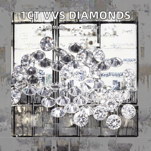 Joyería D'vins, Diamantes Sueltos Sintéticos Certificados por IGI de 1ct, Cultivados en Laboratorio HPHT, Color DEF, Clasificación de Color VVS/VS VVS/VS+, Diamante de Laboratorio HPHT - Product Image 2