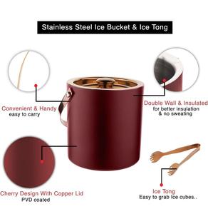 Luxury Metal Ice Bucket With Handle For Home Bar Party And Hotel <b>Serving</b> Applications - Product Image 2