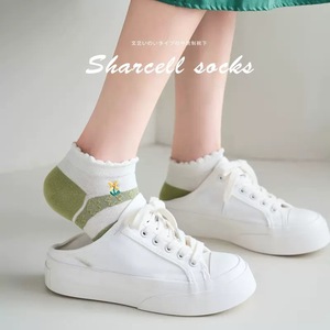Women's Ankle Socks Breathable Sweat Absorbing Spring Autumn Style Japanese Cartoon Mori Girl Trend Boat Socks - Product Image 4
