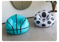 Fauteuil gonflable PVC écologique non toxique avec coussin d'air, base antidérapante à ventouse, emballage scellé OPP, portable