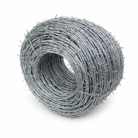 Fil de fer barbelé galvanisé haute résistance Express, bobine de 50 kg, calibre 14, pour clôture de sécurité de ferme et ranch