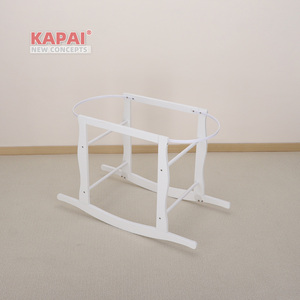 Soporte de <span class=keywords><strong>Cesta</strong></span> Moisés Curvo Kapai de Roca Sólida, Base Antideslizante y Estable para Siesta del Bebé en Casa - Product Image 6
