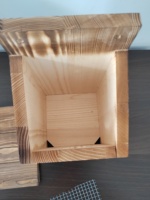 Ornement de jardin, nichoir à oiseaux en bois écologique, résistant aux intempéries, en bois naturel, abri pour oiseaux sauvages