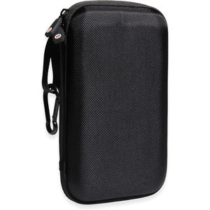 กระเป๋าเก็บหูฟังขนาดเล็กกันน้ำ สีดำ พร้อมซิป  สำหรับใส่หูฟังมินิและเคสชาร์จ  รับสกรีนโลโก้ - Product Image 2