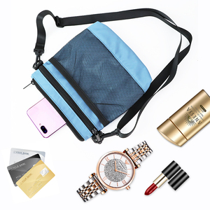 Custom Men Women Nylon Small Messenger Sling Pouch <strong>Cell</strong> <strong>Phone</strong> Crossbody <strong>Bag</strong> With Shoulder Strap - Product Image 3