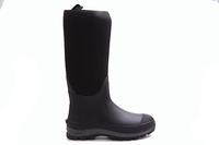 Noir genou haute néoprène étanche acier orteil pluie Wellies Wellington caoutchouc pêche chasse jardin agriculture bottes pour hommes