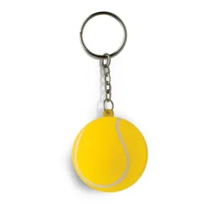 Portachiavi anti-stress a forma di racchetta da tennis, gadget personalizzati - Product Image 1