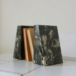 Estantería Trapezoidal <span class=keywords><strong>de</strong></span> Mármol Art Deco NANWEI para Oficina en Casa y Biblioteca, Diseño Elegante para Celebraciones <span class=keywords><strong>de</strong></span> Cumpleaños - Product Image 2