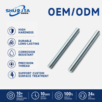Wholesales Fine Processed Good Toughness Impact-Resistant Carbon Steel GB15389 Threaded Rod for Bracket Assembly