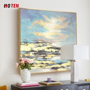 HOTEN Dipinto a Olio su Tela <span class=keywords><strong>di</strong></span> Paesaggio Marino in Stile Realistico con Barca, Fatto a Mano su Misura, Originale <span class=keywords><strong>di</strong></span> Artisti Famosi - Product Image 5