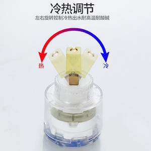 Single-<b>Handle</b> <b>Kitchen</b> Faucet Hot Cold Water Ceramic Valve Core Shower Mixing Valve Switch 35/40 Repair Parts Faucet Cartridges - Product Image 4