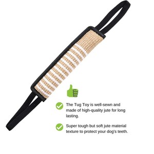 Bâton de dressage pour <span class=keywords><strong>chien</strong></span> en jute – Jouet à mâcher pour Berger <span class=keywords><strong>allemand</strong></span> et Mastiff – Récupération et attaque – Super résistant et souple - Product Image 2