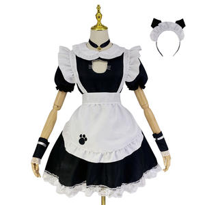 Traje de sirvienta de fantasía sexy para mujer, vestido gótico dulce de Lolita, disfraz de Cosplay de Anime de talla grande - Product Image 2