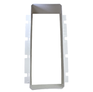 Trắng 4 gang phi kim loại hình chữ nhật hộp tường Extender Ổ Cắm Điện mở rộng vòng nhựa bao vây cho thị trường Canada - Product Image 2