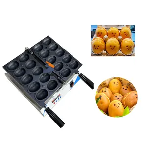 Hete Verkoop Koreaanse Eierbubbel Wafel Maker Elektrische 110V 220V Non-Stick Ei Vorm Glimlach Wafel Brood Maken Machine
