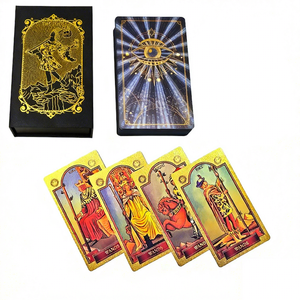 Kit Completo de Lectura de <span class=keywords><strong>Tarot</strong></span> Familiar con 78 Cartas <span class=keywords><strong>y</strong></span> Guía de 200 Páginas - Manual a Todo Color con Lámina Dorada para Aprender a Leer el <span class=keywords><strong>Tarot</strong></span> - Product Image 1