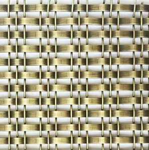 Maille métallique décorative, magnifique écran de séparation en tissage uni, panneaux métalliques architecturaux - Product Image 6