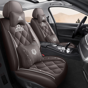 Fundas de Asiento de Coche Color Café, Juego Completo Premium, Ajuste Universal para <span class=keywords><strong>Hyundai</strong></span> Elantra, Sonata, Tucson, Santa Fe, <span class=keywords><strong>Kona</strong></span>, Fundas Interiores para Auto - Product Image 2