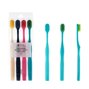 Plastic Soft Bristle Family Toothbrushes Adult Family Toothbrush Supplier Anti Slip Brush Handle Custom Tooth Brush