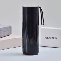 Bouteille d'eau isotherme à double paroi sous vide 400 ml pour le sport, la gym et les voyages – Gobelet isotherme à aspiration magique