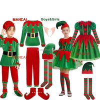 Costume de lutin de la Saint-Patrick Robe de soirée gobelin irlandais Cosplay Costumes de performance pour enfants Costumes ethniques irlandais