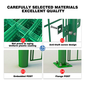PVCコーティングされたワイヤメッシュフェンス1.5m * 25mグリーンガーデン植物サポートペットフェンシング - Product Image 6