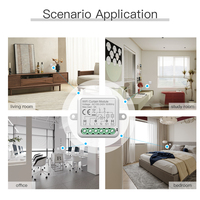 Module d'interrupteur intelligent pour rideaux Tuya ZigBee, conception WiFi domestique avec contrôle à distance par application mobile, fonction de basculement, commande vocale