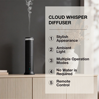 Diffuseur de parfum sans eau à piles pour hôtel, machine électrique pour la maison et l'hôtel, diffuseur d'air froid de table avec contrôle par application