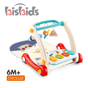 Neuer 4-in-1 Spielzeug-Babywalker <span class=keywords><strong>Baby</strong></span>-Gym Musikalisches Keyboard-Klavier Weiche Spielmatten Kinder-Teppich Spielmatte - Product Image 3